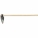 Кетмень остроконечный, 190 х 190 х 910 мм, цельнокованый, деревянный лакированный черенок, Сибртех