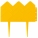Бордюр "Кантри", 14 х 310 см, желтый, Россия, Palisad