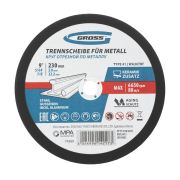 Круг отрезной по металлу, 230 х 2.0 х 22.2 мм Gross