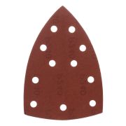 Треугольник абразивный на ворc. подложке под «липучку», перф., P 240, 150х150х100 мм, 5 шт. Denzel