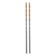 Сверло спиральное по металлу 2,5 х 95 мм Р6М5, Golden Tip, удлиненное, 2шт. Denzel