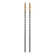 Сверло спиральное по металлу 3,5 х 112 мм, Р6М5, Golden Tip, удлиненное, 2шт. Denzel